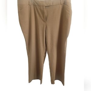 Dress Barn, Tan Boot-Cut Dress Pants